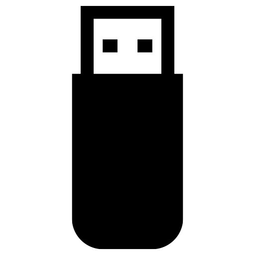 USBフラッシュドライブのピクトグラム、アイコン、イラストの無料（フリー）素材（SVG/JPG/PNG）