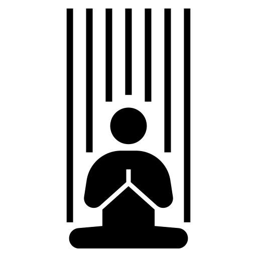 滝行のピクトグラム、アイコン、イラストの無料（フリー）素材（SVG/JPG/PNG）