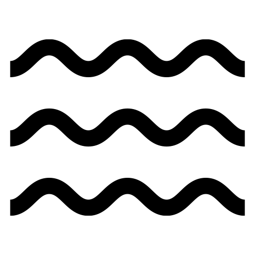 波のピクトグラム、アイコン、イラストの無料（フリー）素材（SVG/JPG/PNG）