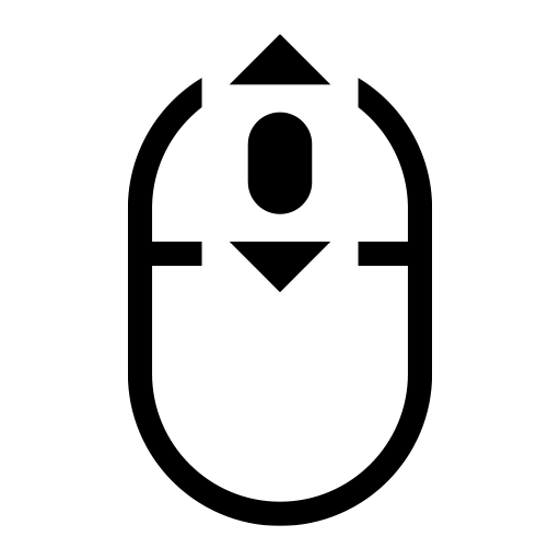 ホイールクリックのピクトグラム、アイコン、イラストの無料（フリー）素材（SVG/JPG/PNG）