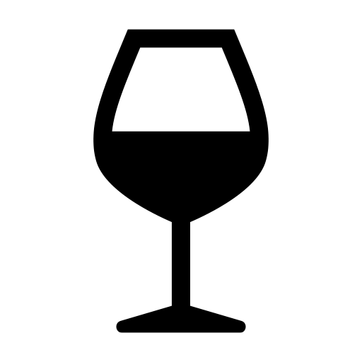 赤ワインが注がれたワイングラスのピクトグラム、アイコン、イラストの無料（フリー）素材（SVG/JPG/PNG）