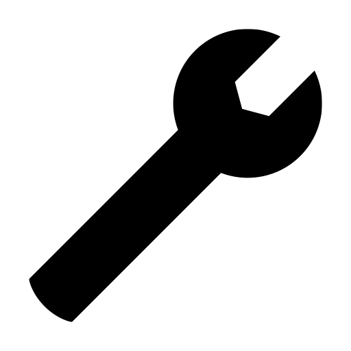 スパナのピクトグラム、アイコン、イラストの無料（フリー）素材（SVG/JPG/PNG）