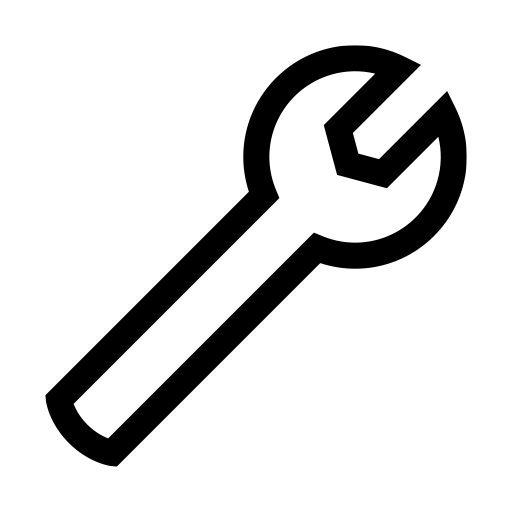 スパナのピクトグラム、アイコン、イラストの無料（フリー）素材（SVG/JPG/PNG）